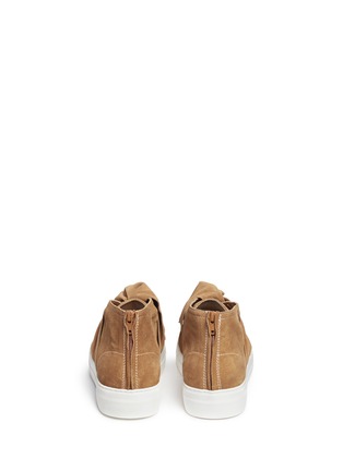 Back View - Click To Enlarge - PORTS 1961 - Knot vamp platform suede sneakers