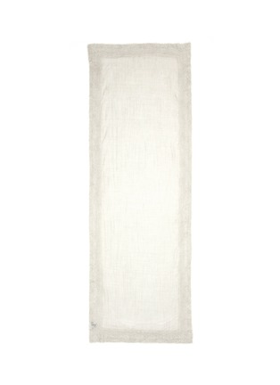 Main View - Click To Enlarge - FRANCO FERRARI - 'Azeglio' lace border cashmere scarf