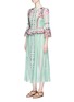 Front View - Click To Enlarge - 68244 - 'Wildflower' floral embroidered ruffle dress
