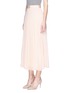 Front View - Click To Enlarge - ALICE & OLIVIA - 'Essie' pleated crépon midi skirt