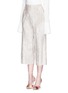 Front View - Click To Enlarge - ALICE & OLIVIA - 'Elba' cropped wide leg plissé pleated pants