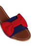 Detail View - Click To Enlarge - FRANCES VALENTINE - 'Judy' grosgrain bow slide sandals