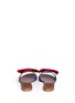 Back View - Click To Enlarge - FRANCES VALENTINE - 'Judy' grosgrain bow slide sandals