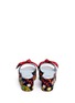 Back View - Click To Enlarge - FRANCES VALENTINE - 'Darcy' floral embroidered velvet platform sandals