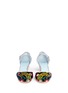 Front View - Click To Enlarge - FRANCES VALENTINE - 'Ella' jewelled heel embroidered velvet Mary Jane pumps