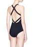 Back View - Click To Enlarge - 73316 - 'Palmer' reversible high neck one-piece swimsuit
