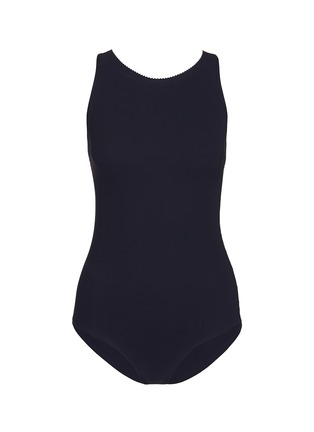 Main View - Click To Enlarge - 73316 - 'Palmer' reversible high neck one-piece swimsuit