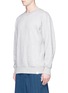 Front View - Click To Enlarge - ADIDAS - 'XBYO' reflective print cotton sweatshirt