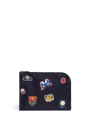 Main View - Click To Enlarge - ALEXANDER MCQUEEN - Crest print document case