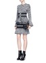 Figure View - Click To Enlarge - ALEXANDER MCQUEEN - 'Insignia' leather satchel