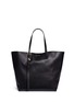 Main View - Click To Enlarge - ALEXANDER MCQUEEN - Skull charm leather open shopper tote