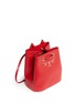 Detail View - Click To Enlarge - CHARLOTTE OLYMPIA - 'Feline' catface calfskin leather bucket bag