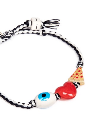 Detail View - Click To Enlarge - VENESSA ARIZAGA - 'I Love Pizza' bracelet