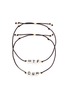Main View - Click To Enlarge - VENESSA ARIZAGA - 'WTF/DUH' bracelet set