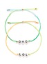 Main View - Click To Enlarge - VENESSA ARIZAGA - 'OMG/LOL' bracelet set