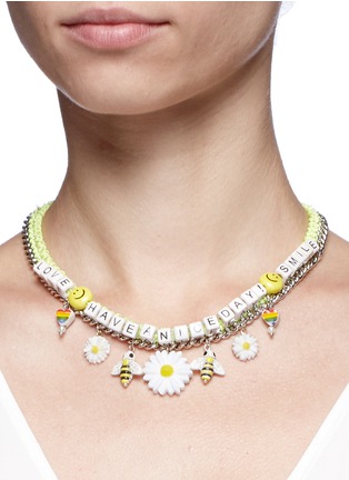 Figure View - Click To Enlarge - VENESSA ARIZAGA - 'Have A Nice Day' necklace