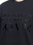Detail View - Click To Enlarge - GIVENCHY - 'Power of Love' embroidered slogan sweatshirt