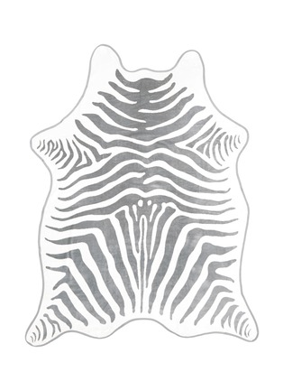 Detail View - Click To Enlarge - MASLIN & CO - Zebra stripe jacquard beach towel and leather carrier set