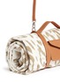 Detail View - Click To Enlarge - MASLIN & CO - Jaguar jacquard beach towel and leather carrier set