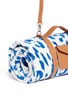 Detail View - Click To Enlarge - MASLIN & CO - Jaguar jacquard beach towel and leather carrier set