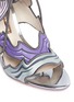 Detail View - Click To Enlarge - SOPHIA WEBSTER - 'Heaven Tempest Orchid' wave appliqué leather sandals