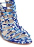 Detail View - Click To Enlarge - SOPHIA WEBSTER - 'Lacey Oceana' print leather caged sandals