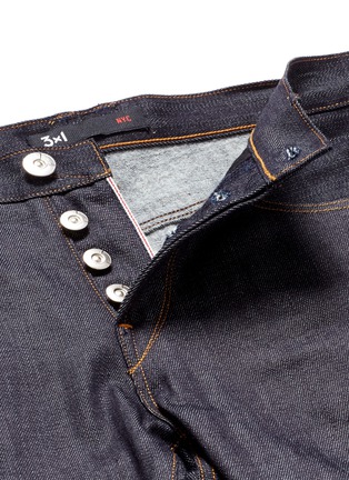 Detail View - Click To Enlarge - 3X1 - 'M5' raw denim slim fit jeans