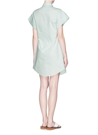 Back View - Click To Enlarge - CHICTOPIA - Wide sleeve poplin shirt dress