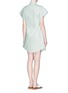 Back View - Click To Enlarge - CHICTOPIA - Wide sleeve poplin shirt dress