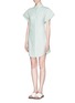 Figure View - Click To Enlarge - CHICTOPIA - Wide sleeve poplin shirt dress