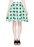 Main View - Click To Enlarge - CHICTOPIA - Polka dot print ruche flare skirt