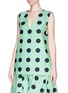 Front View - Click To Enlarge - CHICTOPIA - Polka dot print sleeveless top