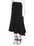 Front View - Click To Enlarge - ELLERY - 'Riot Squad' asymmetric flare midi skirt