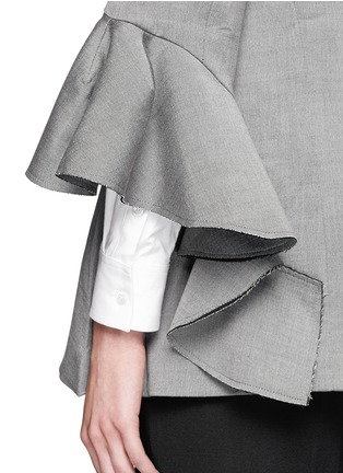 Detail View - Click To Enlarge - ELLERY - 'Bromley' deconstructed bell sleeve blazer