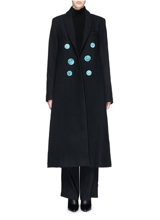 Main View - Click To Enlarge - ELLERY - 'Sable Starr' ceramic button wool coat