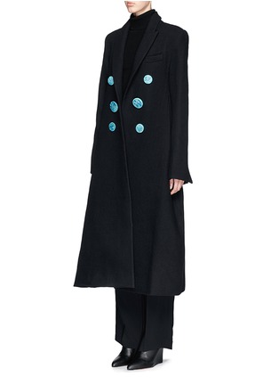 Figure View - Click To Enlarge - ELLERY - 'Sable Starr' ceramic button wool coat