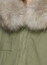 Detail View - Click To Enlarge - MR & MRS ITALY - 'Army' raccoon hood trim rabbit fur parka