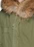 Detail View - Click To Enlarge - MR & MRS ITALY - 'Army Mini' raccoon hood trim fox fur parka