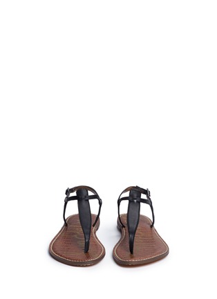 Front View - Click To Enlarge - SAM EDELMAN - 'S-Gigi' leather thong sandals