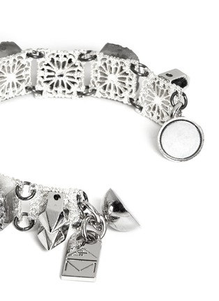 Detail View - Click To Enlarge - MOUNSER - Crystal stone filigree bracelet