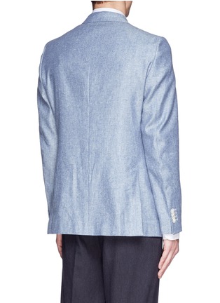 Back View - Click To Enlarge - BOGLIOLI - 'Hampton' silk-linen Oxford blazer