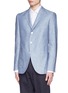 Front View - Click To Enlarge - BOGLIOLI - 'Hampton' silk-linen Oxford blazer