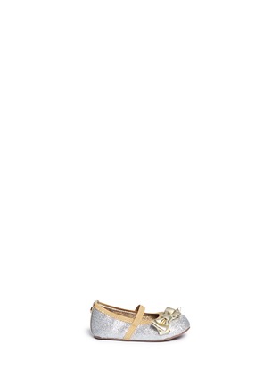 Main View - Click To Enlarge - STUART WEITZMAN - 'Baby Pali Gaby' glitter Mary Jane shoes