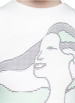 Detail View - Click To Enlarge - OPENING CEREMONY - 'ASCII Girls' neoprene flare dress