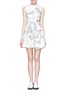 Main View - Click To Enlarge - OPENING CEREMONY - 'ASCII Girls' neoprene flare dress