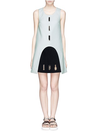 Main View - Click To Enlarge - OPENING CEREMONY - 'Marny' cutout grommet shift dress