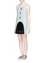 Figure View - Click To Enlarge - OPENING CEREMONY - 'Marny' cutout grommet shift dress