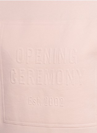 Detail View - Click To Enlarge - OPENING CEREMONY - Embossed logo cotton sweatshirt