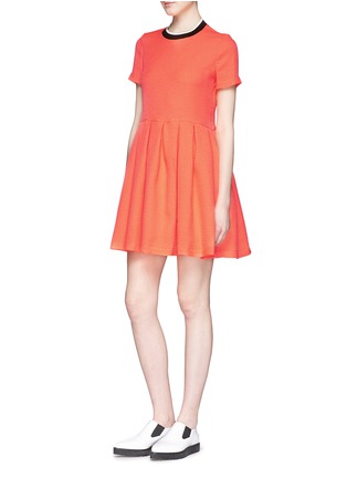 Figure View - Click To Enlarge - OPENING CEREMONY - 'Ethan' embossed crepe smock dress