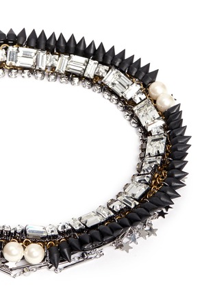 Detail View - Click To Enlarge - VENNA - Star charm spike collar necklace